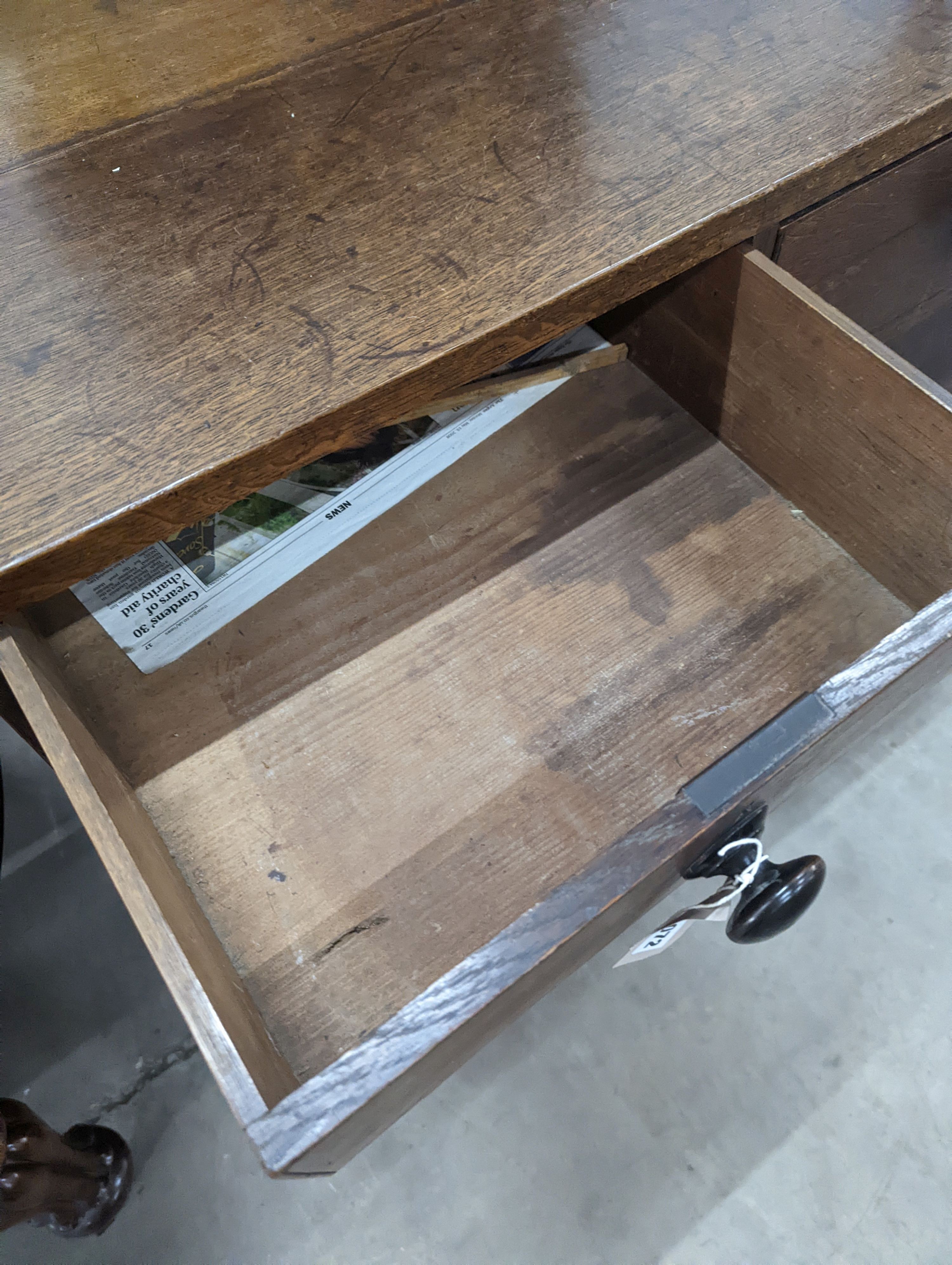 A Regency provincial oak chest, width 90cm, depth 49cm, height 99cm